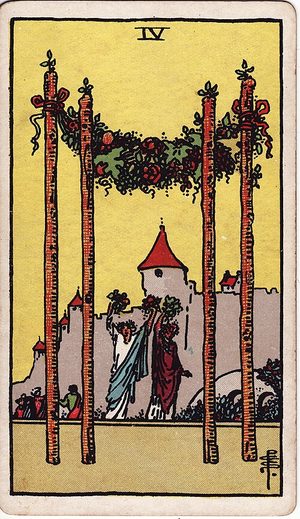 Four of Wands tarot card