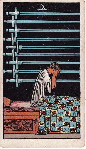 Nine of Swords tarot card