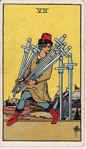 Seven of Swords tarot card