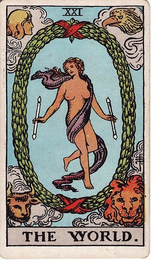 The World tarot card